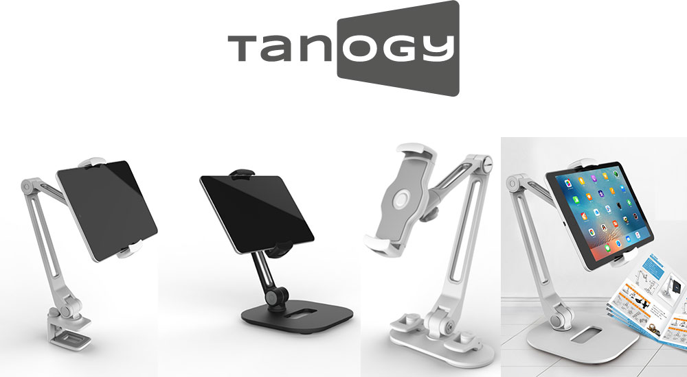 tanogy holdme universalt tablethalterungen und handyhalterungen aus aluminum und kunststoff